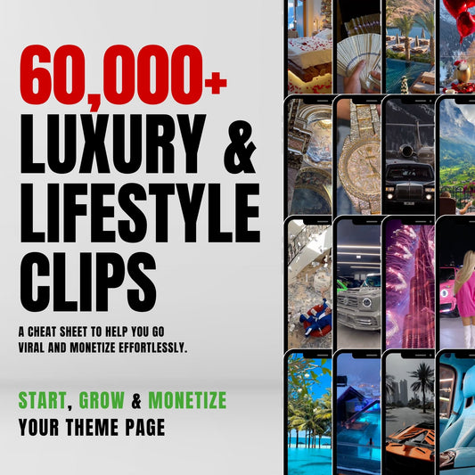 60,000+ Luxury & Lifestyle Videos - Reels Mega Bundle - for Instagram & TikTok